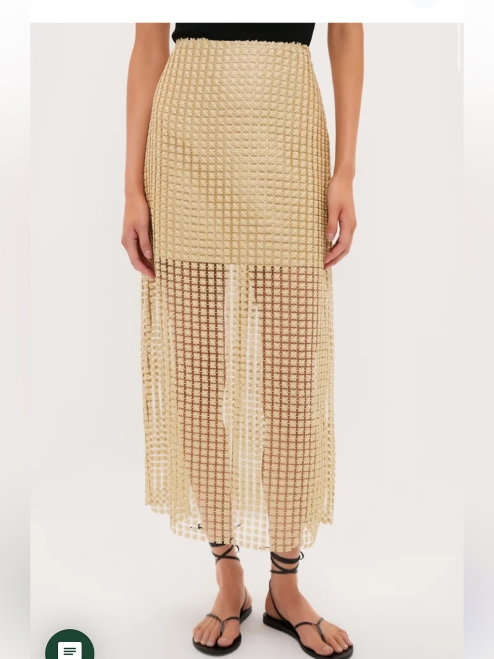 Gold tuckernuck eve skirt